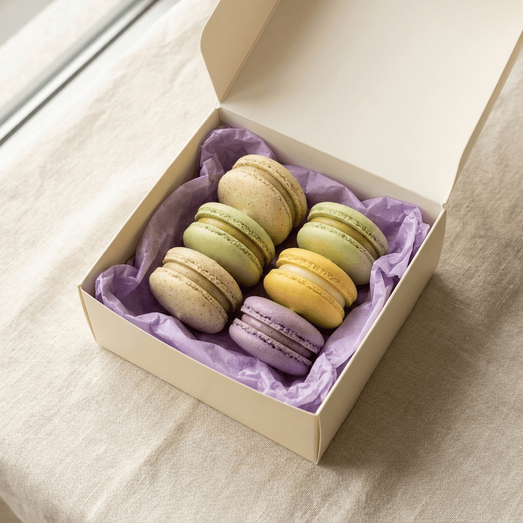 This week’s box of macarons